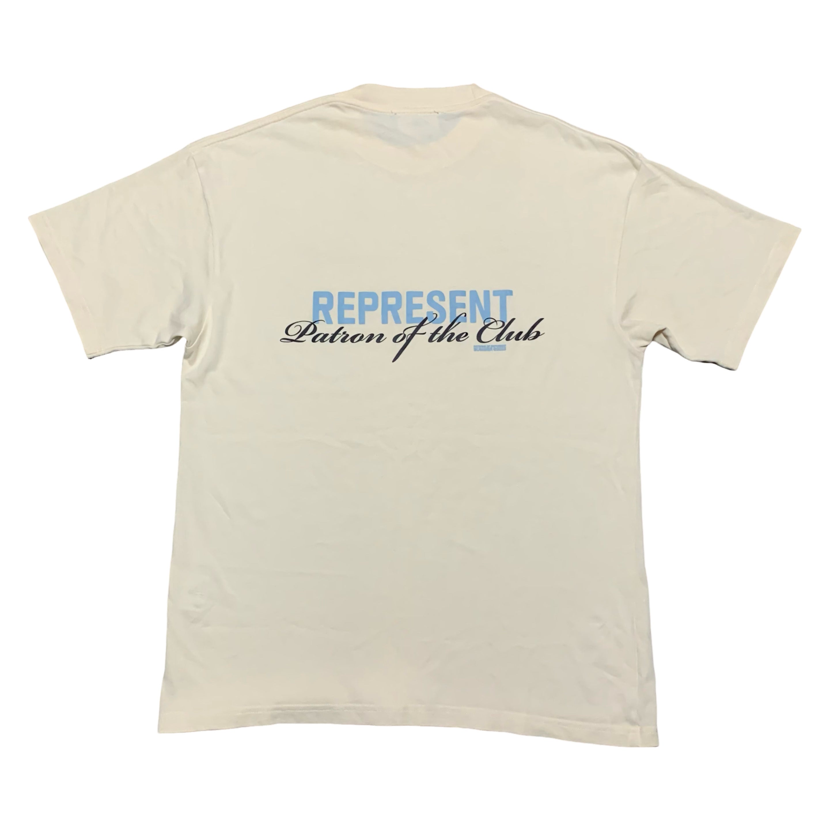 Represent Small Patron Of The Club Cream White Tee 2023