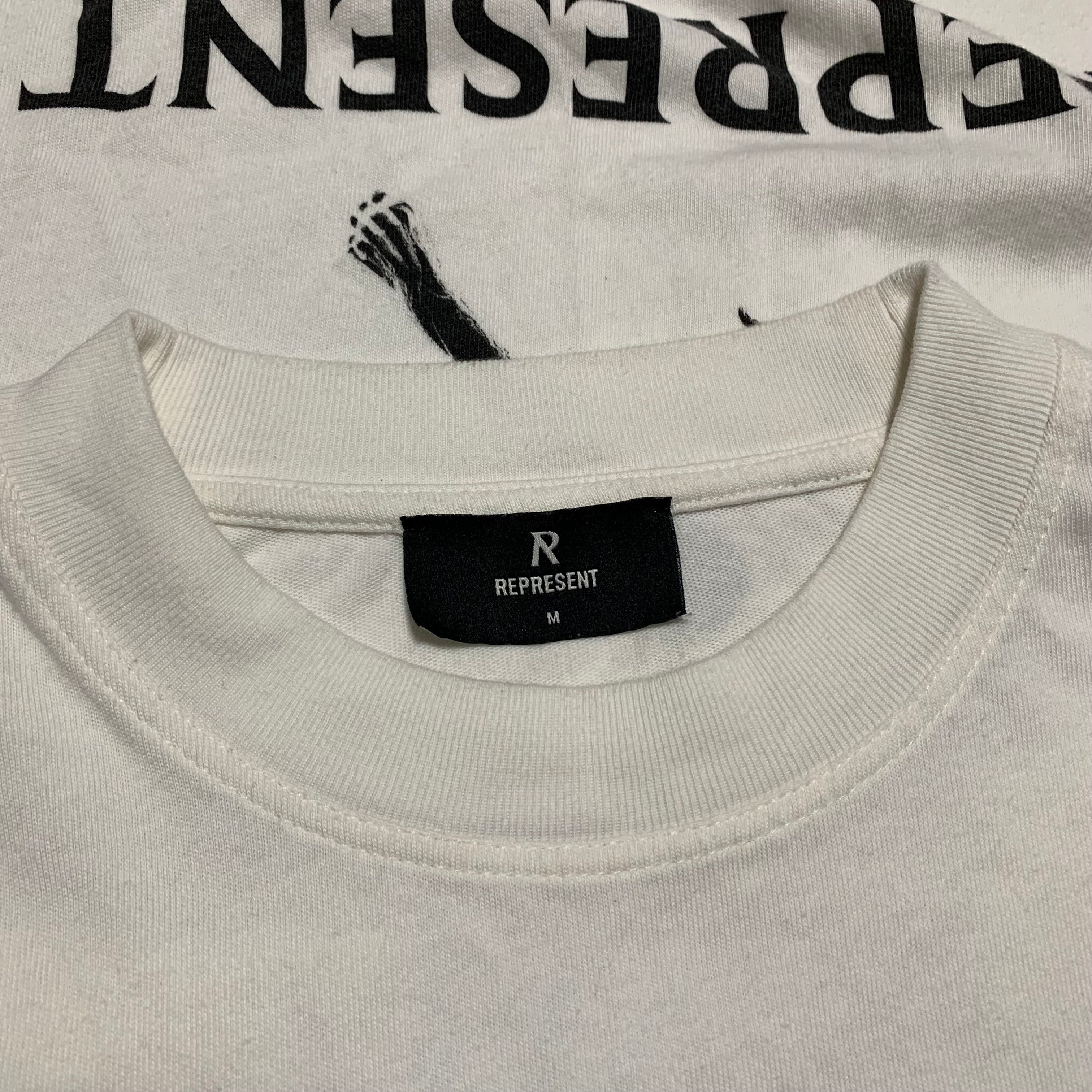 Represent Medium Icarus Flat White Tee