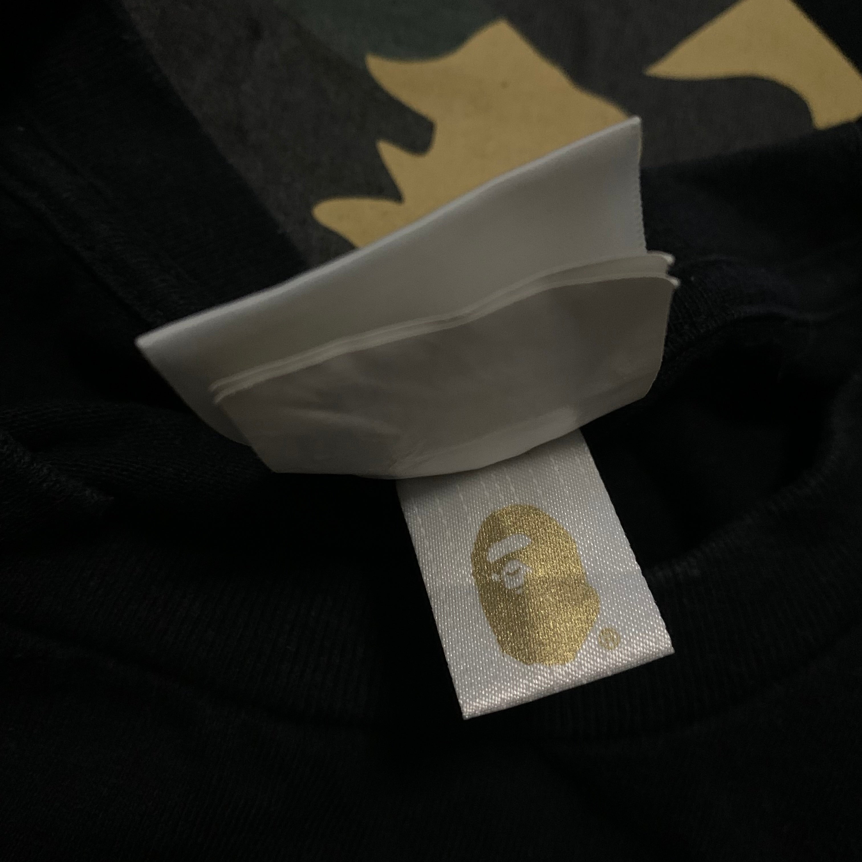 Bape Large Big Ape Head 1st Camo Black Tee A Bathing Ape