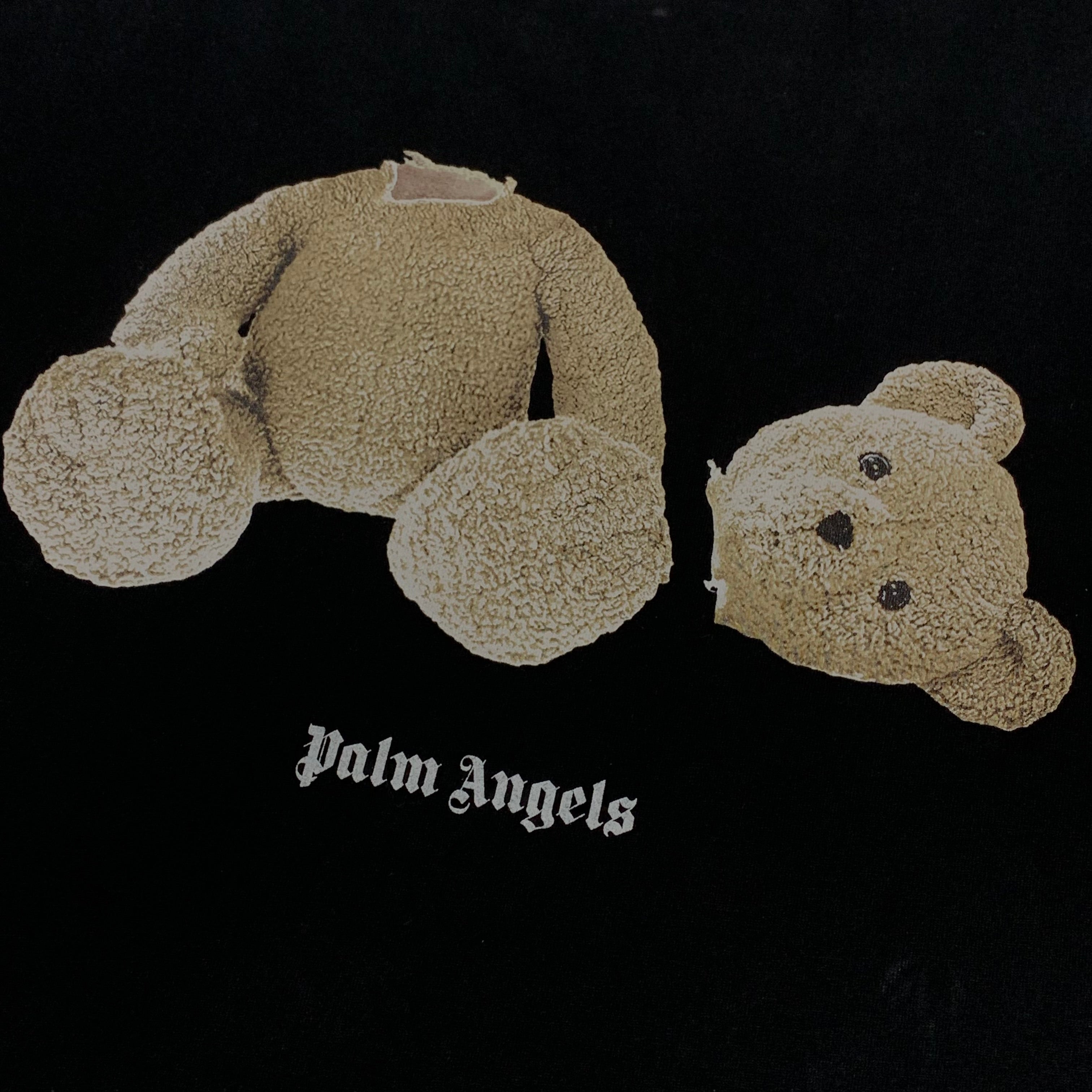 Palm Angels Small Tee Bear Graphic Black T-Shirt Virgil Abloh