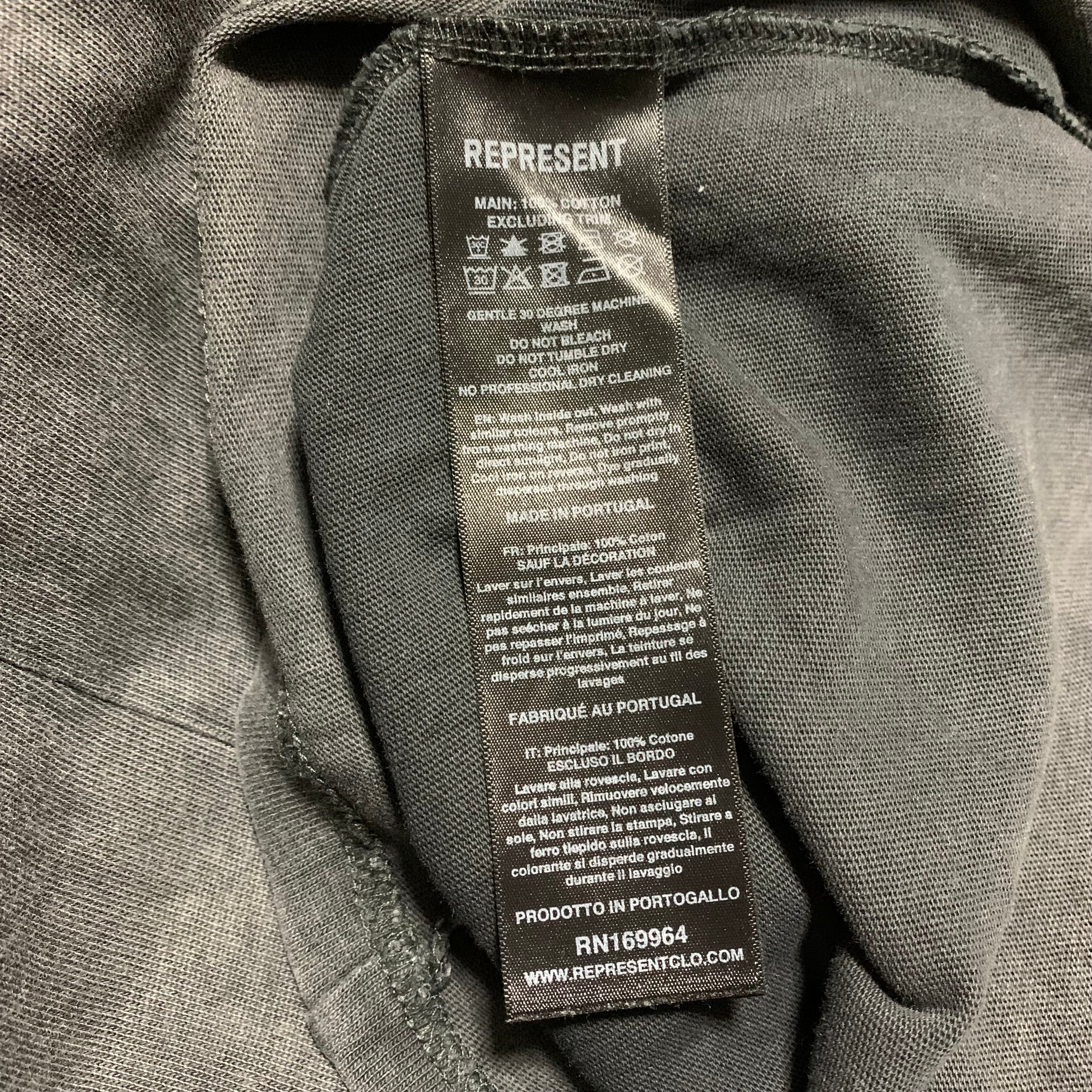 Represent XS JAWS Vintage Grey Tee Shark