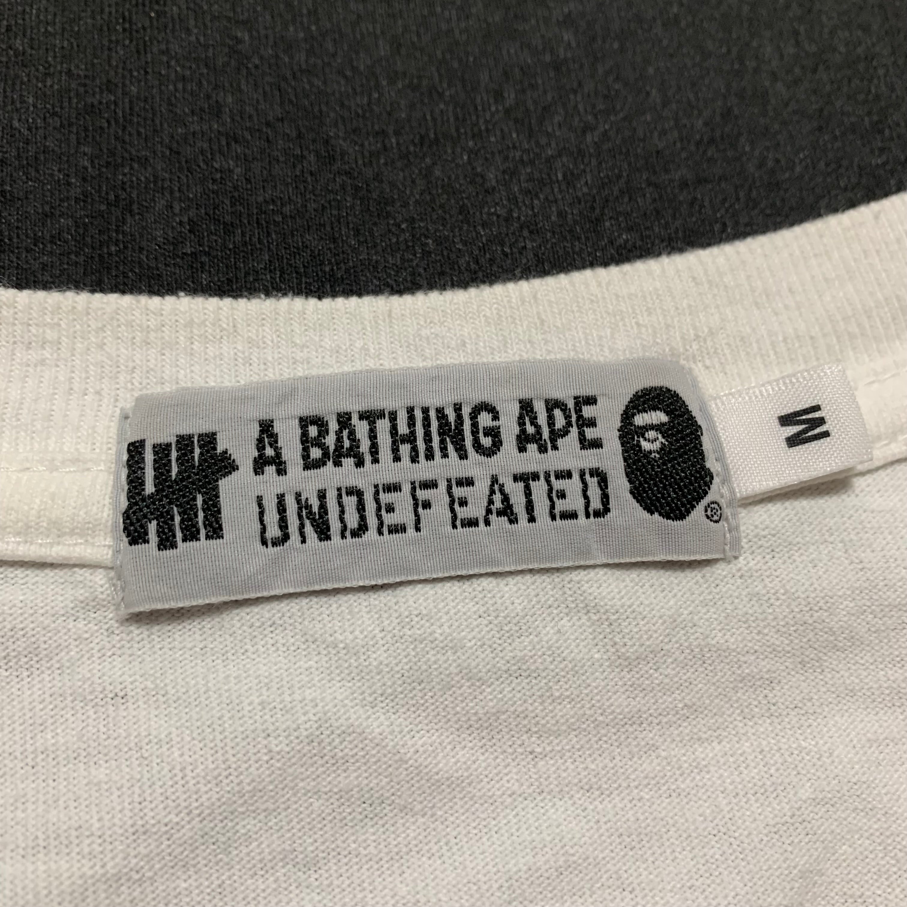 Bape x Undefeated Medium White Tee A Bathing Ape LA 2020