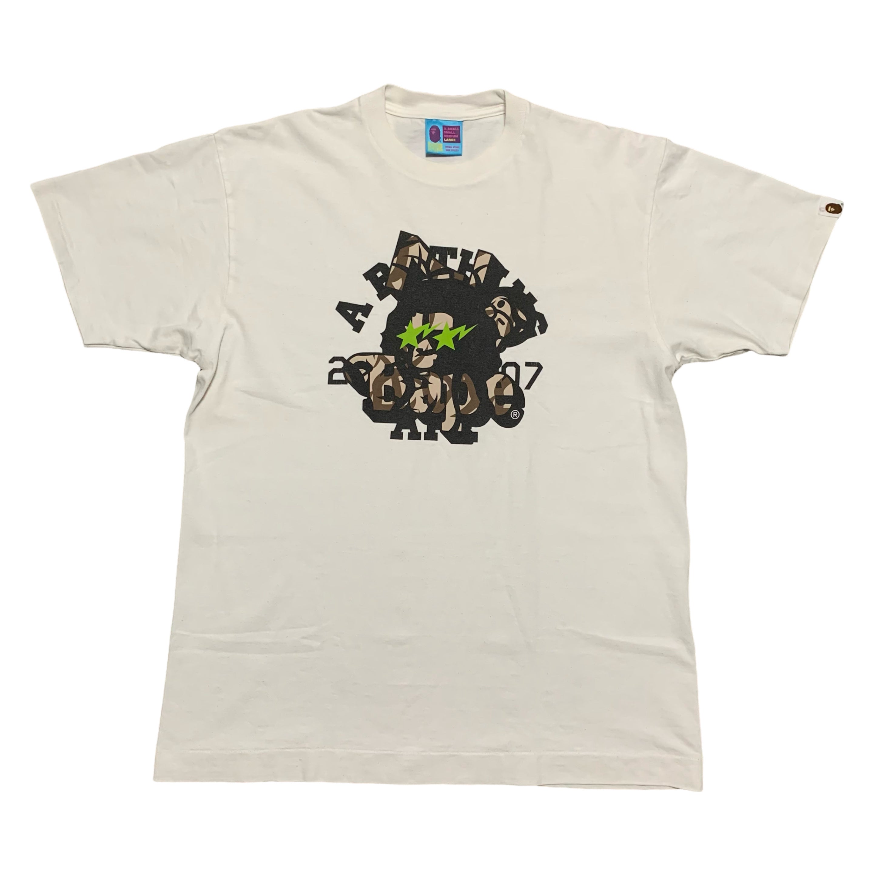 Bape Large Calendar White Tee A Bathing Ape July 2007