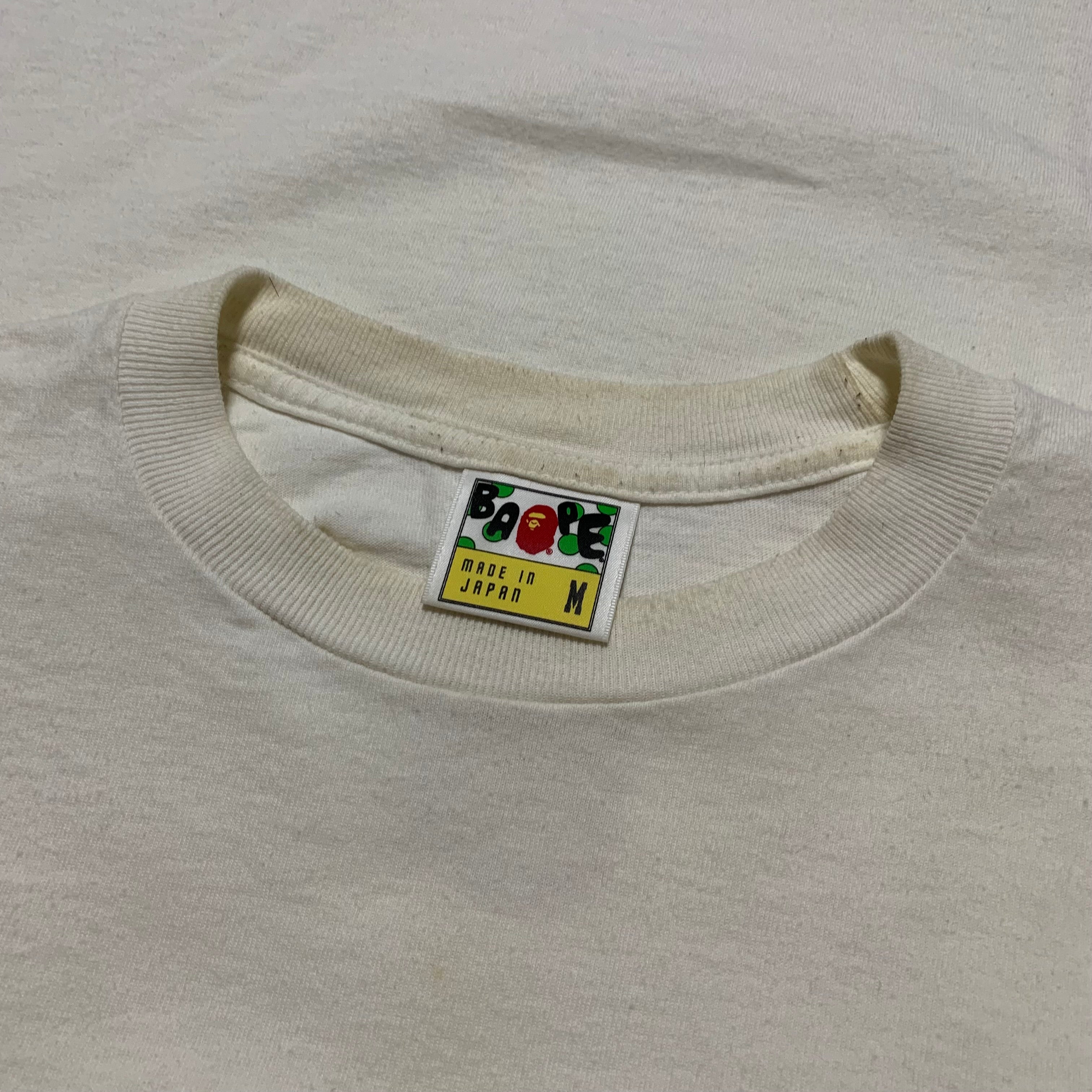 Bape Medium Rare Graphic White Tee A Bathing Ape 'Golden Rain Jungle'