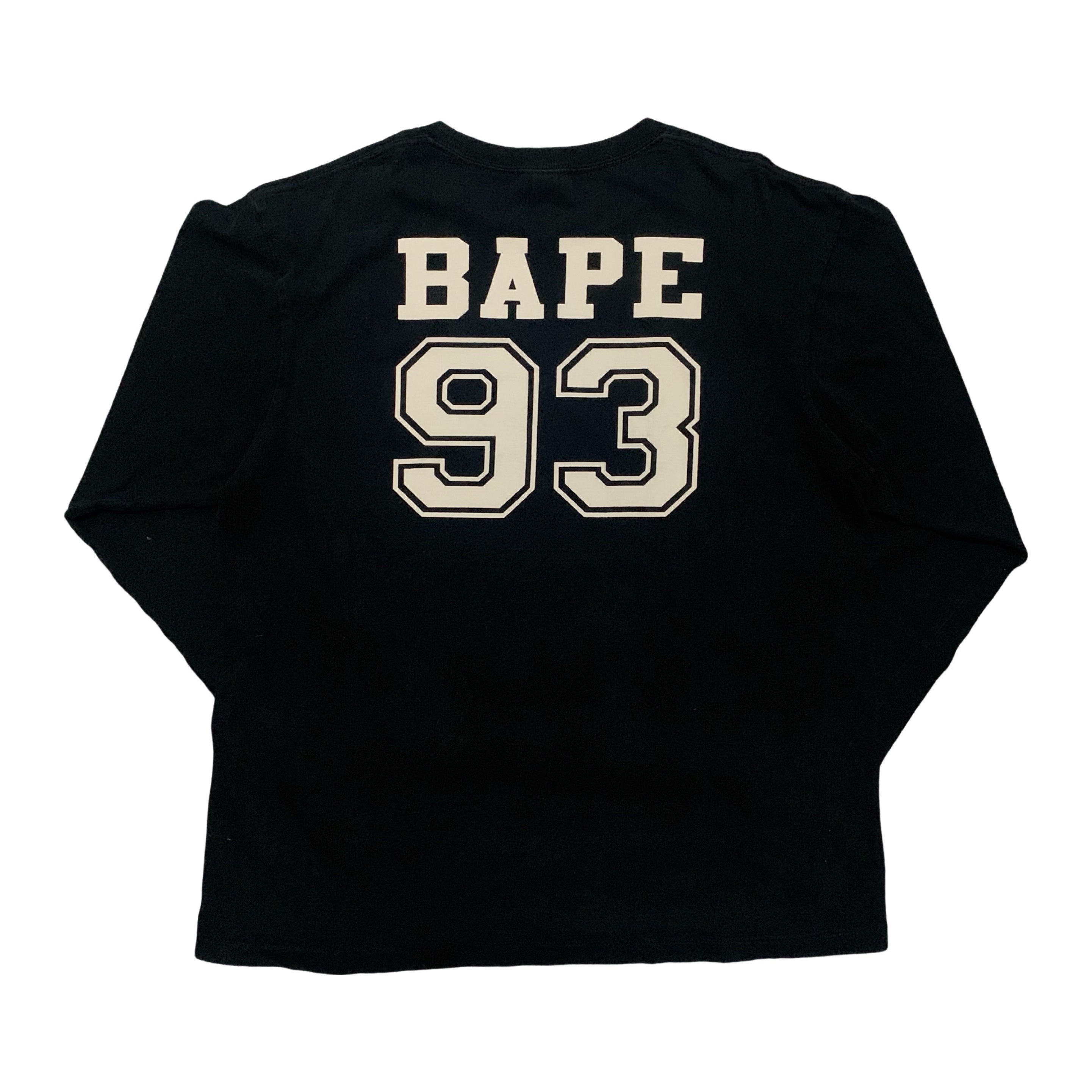 Bape XL USA Graphic Black Long Sleeve Tee A Bathing Ape