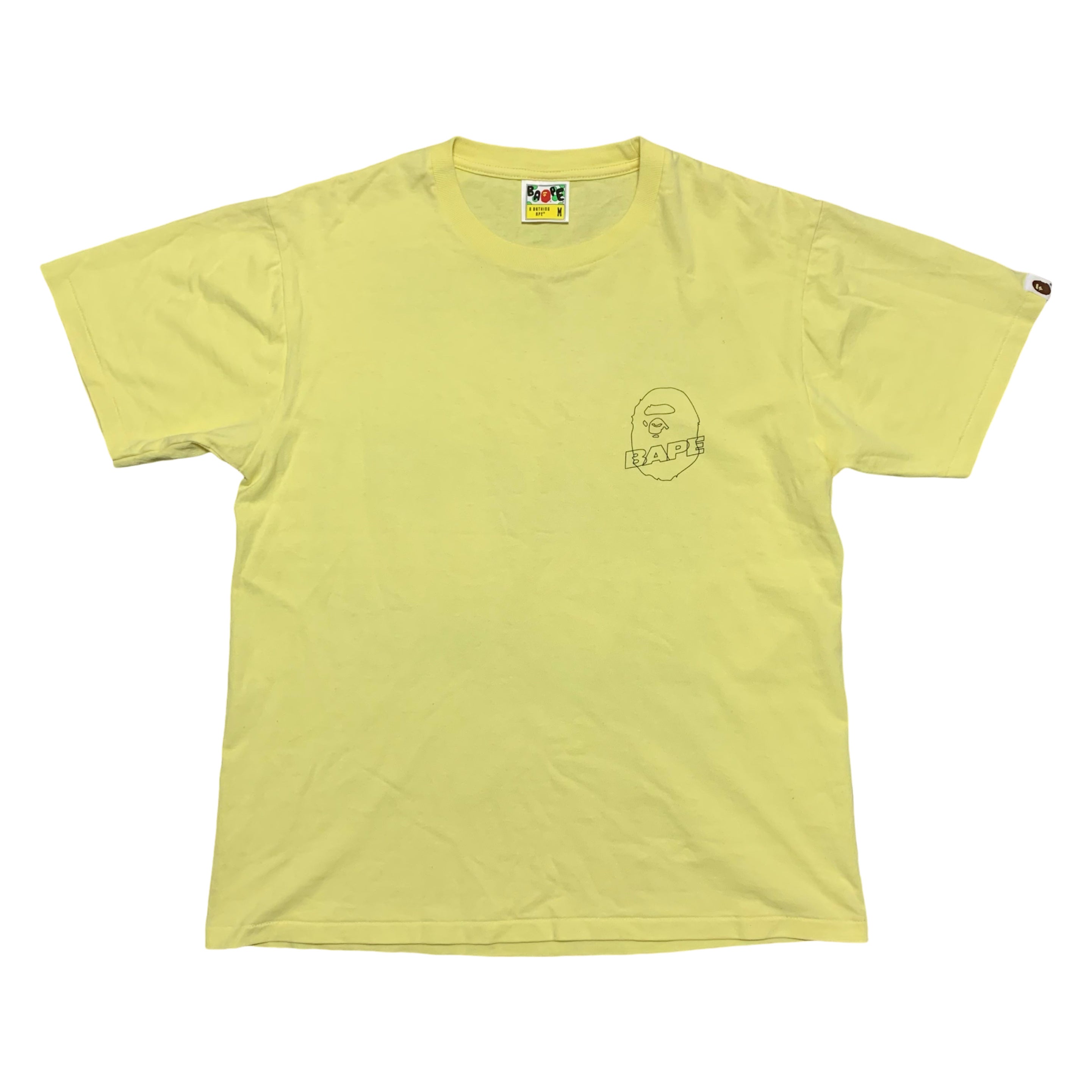 Bape Medium Yellow A Bathing Ape Tee