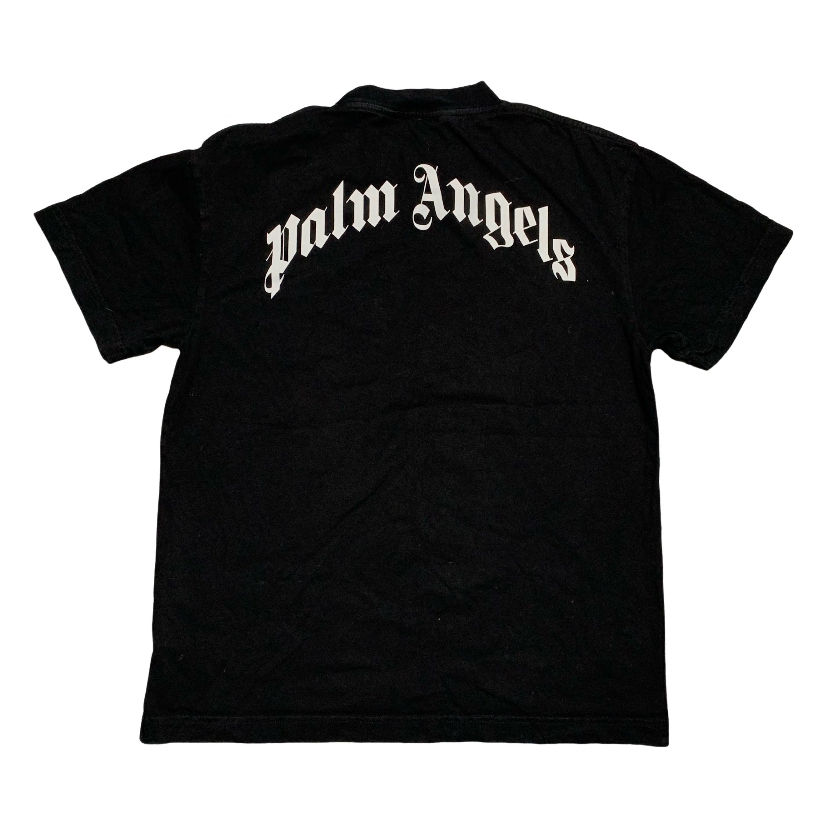 Palm Angles Large Shark Black Tee