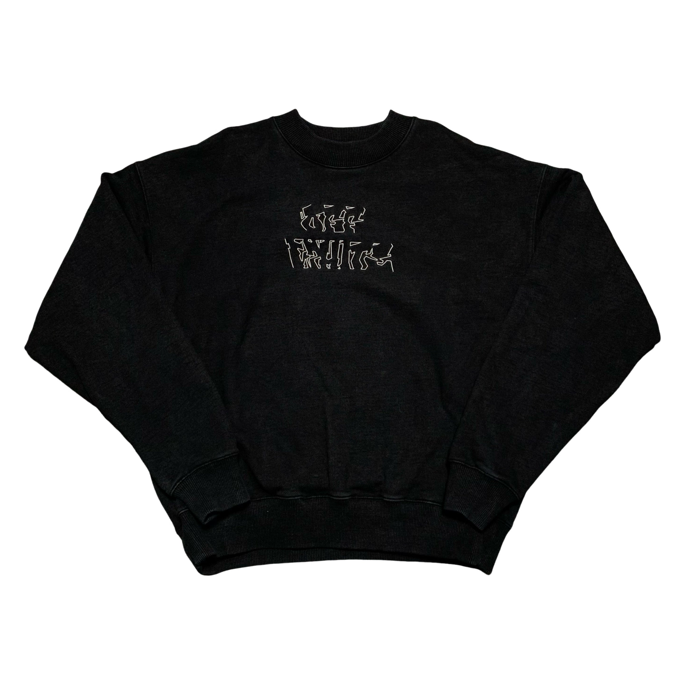 Off White Large Neen Arrows Black Sweater Sweatshirt Crewneck Virgil Abloh