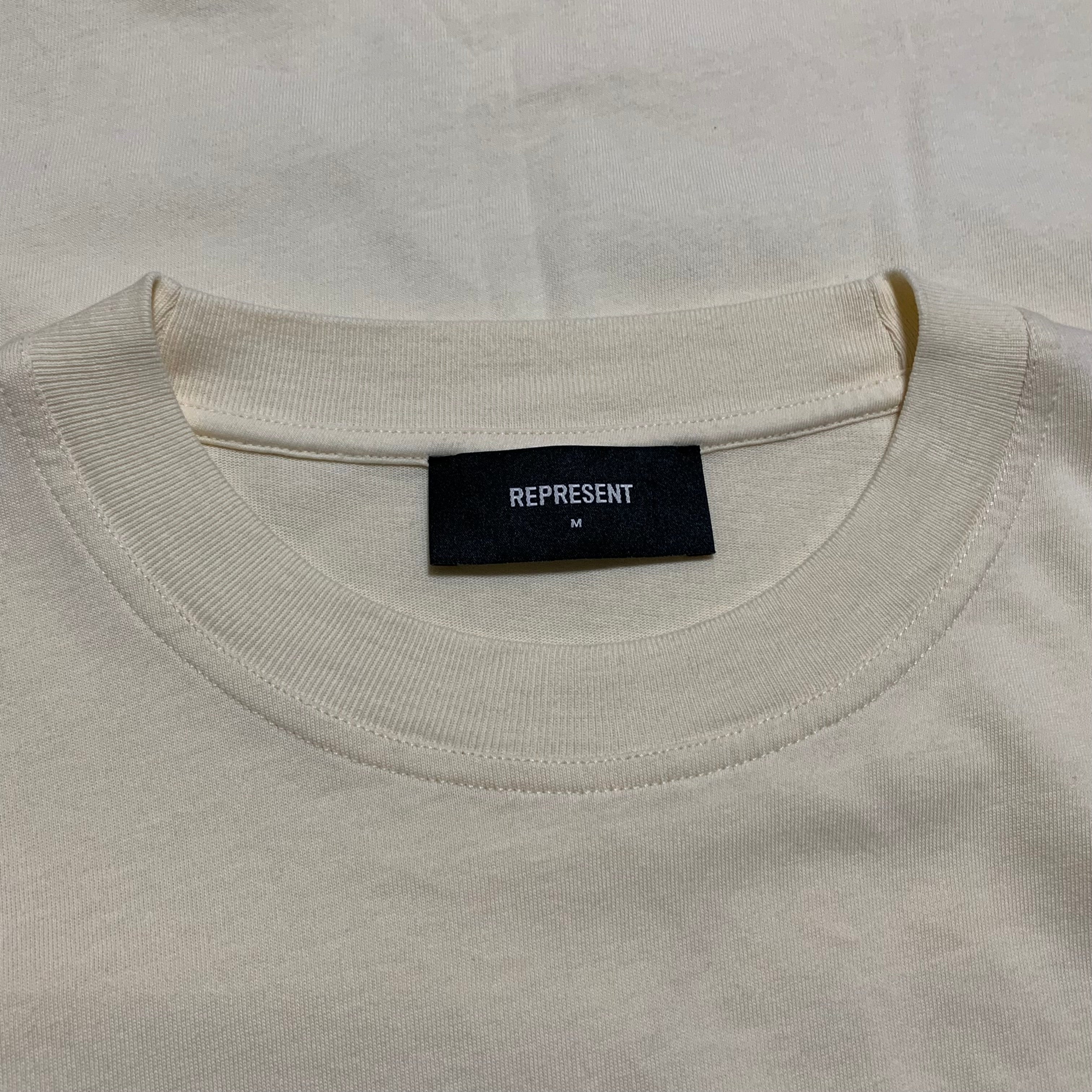 Palm Angels Medium Patron Of The Club Buttercream White Tee