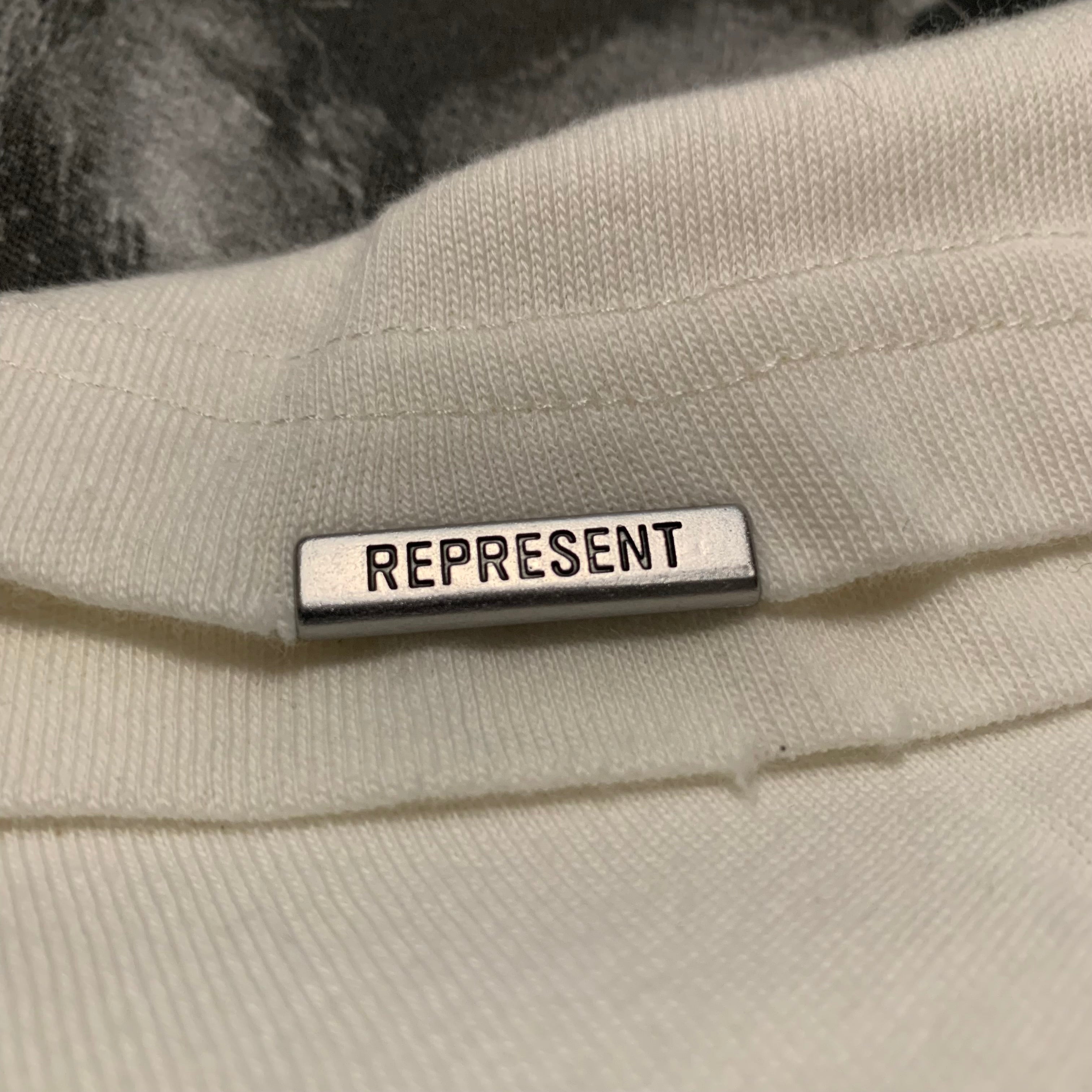 Represent XXS Atlas Flat White Tee