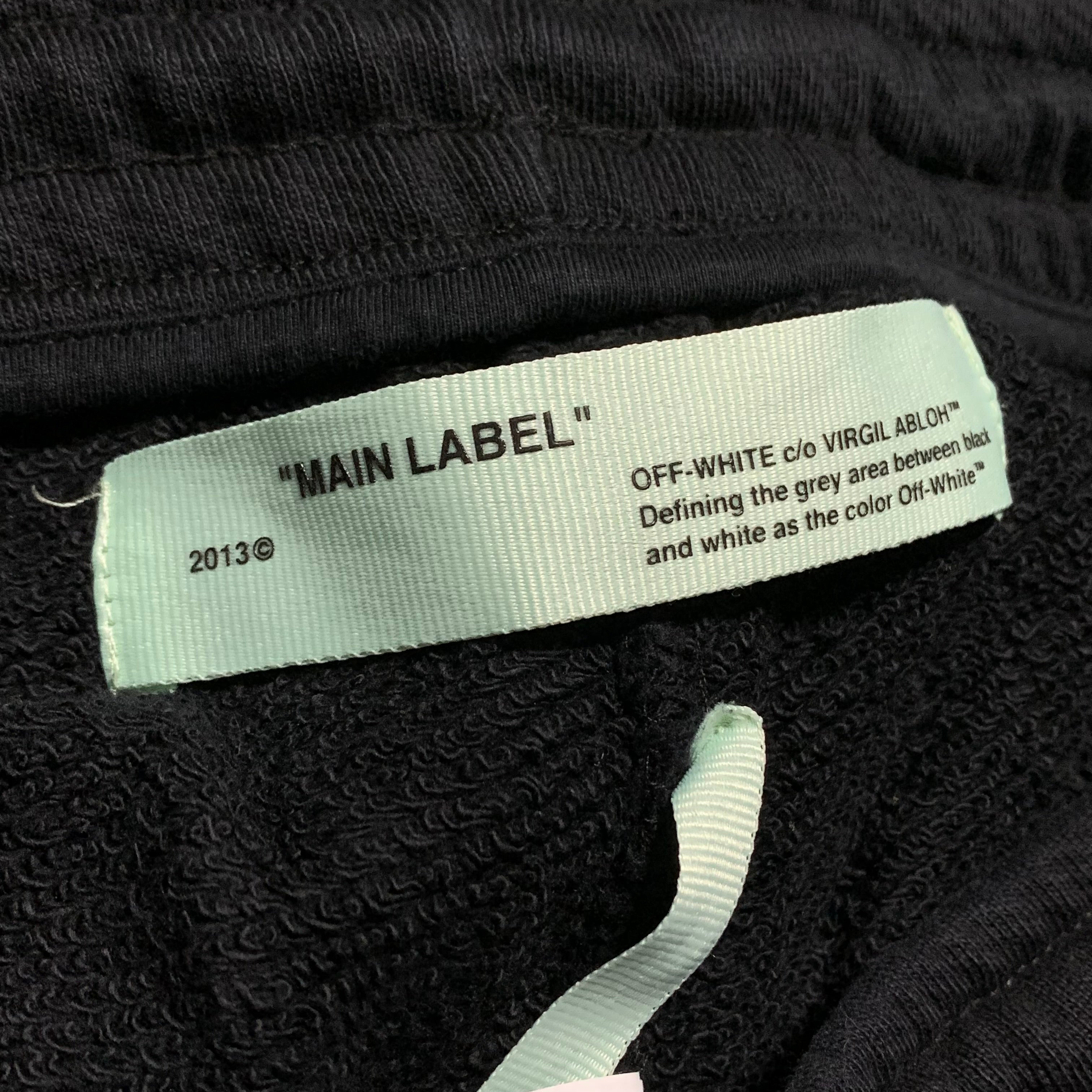 Off White Large Shorts Logo Black Shorts Bottoms Virgil Abloh