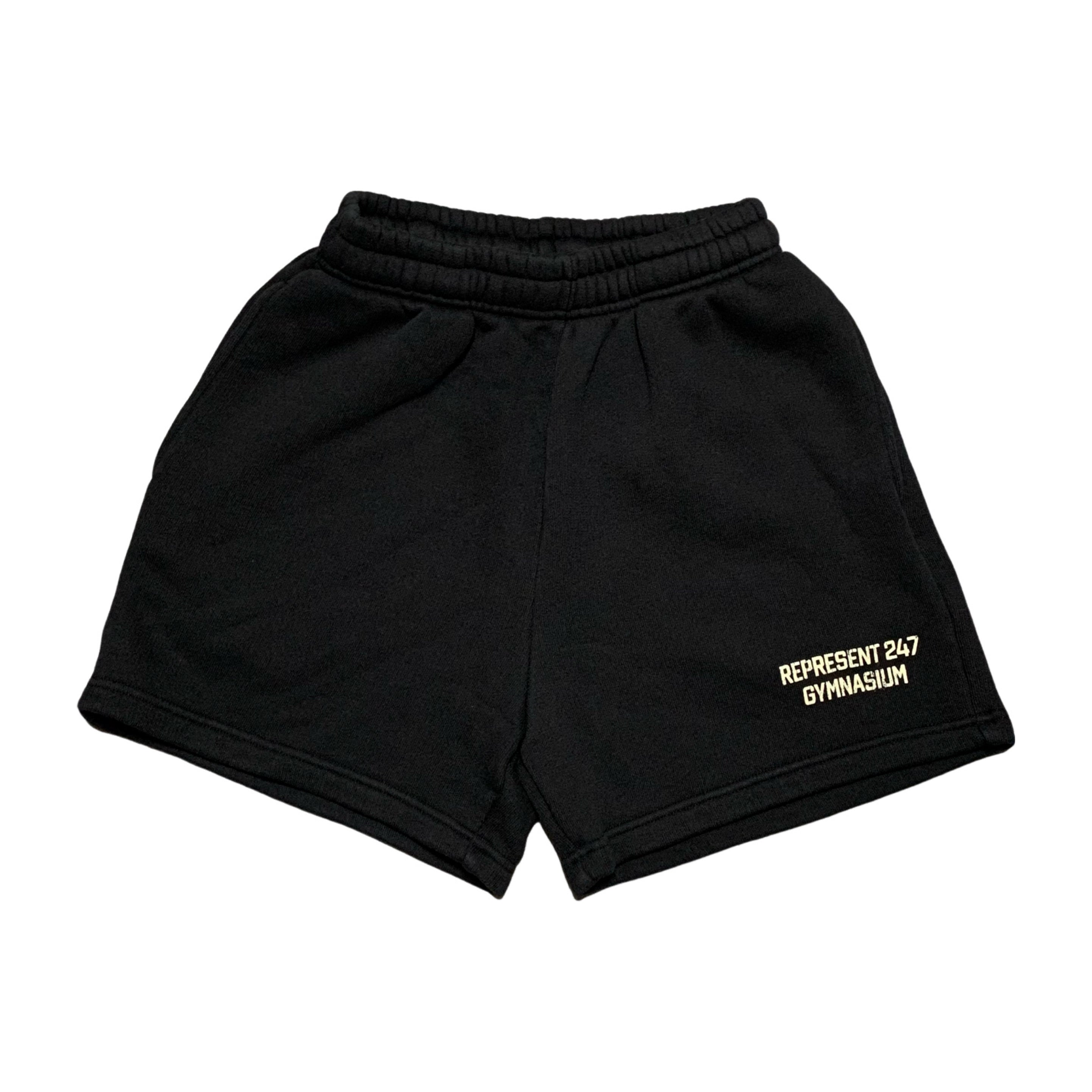 Represent XS Shorts 247 Jet Black Jogger Shorts Bottoms