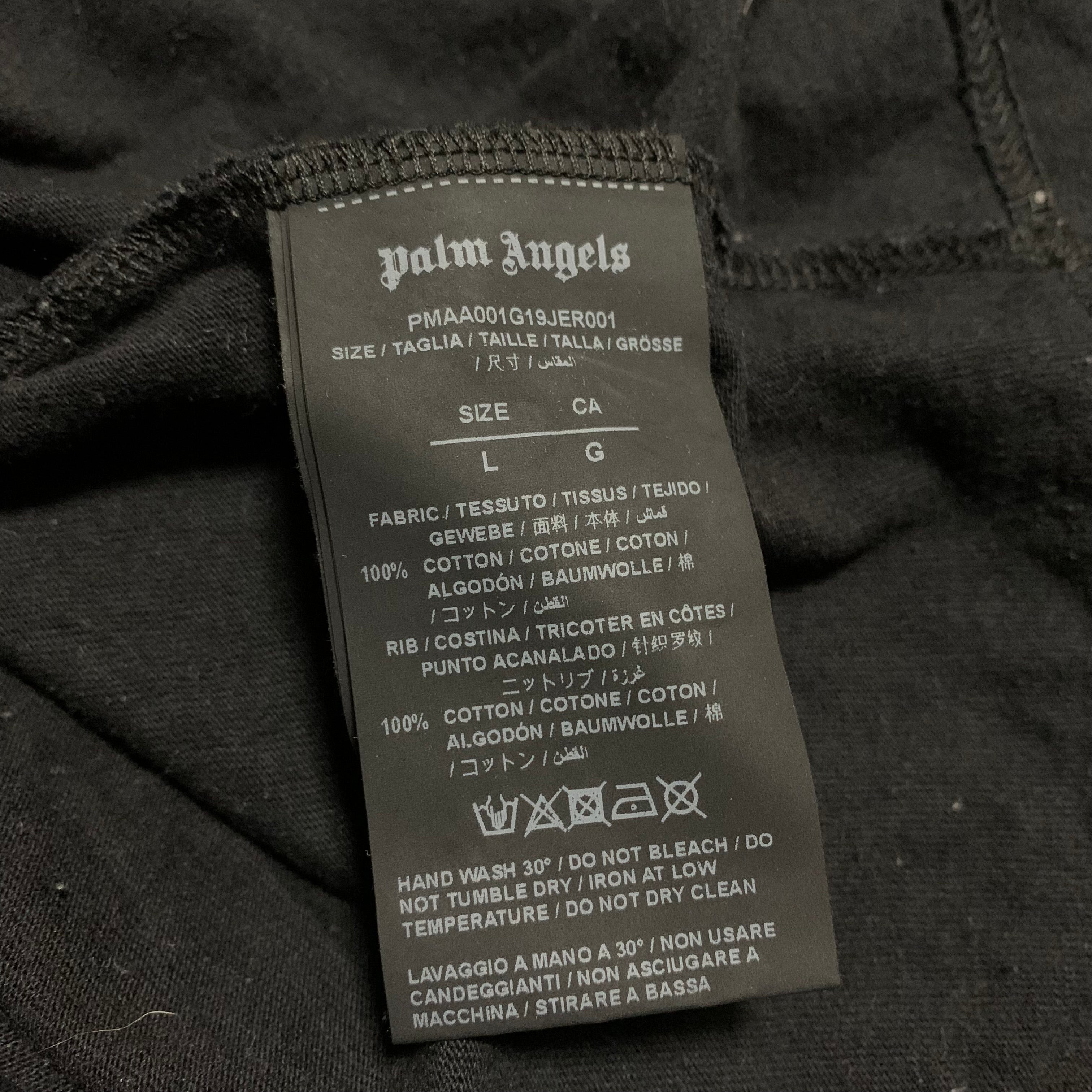 Palm Angels Large London Sprayed Black Tee