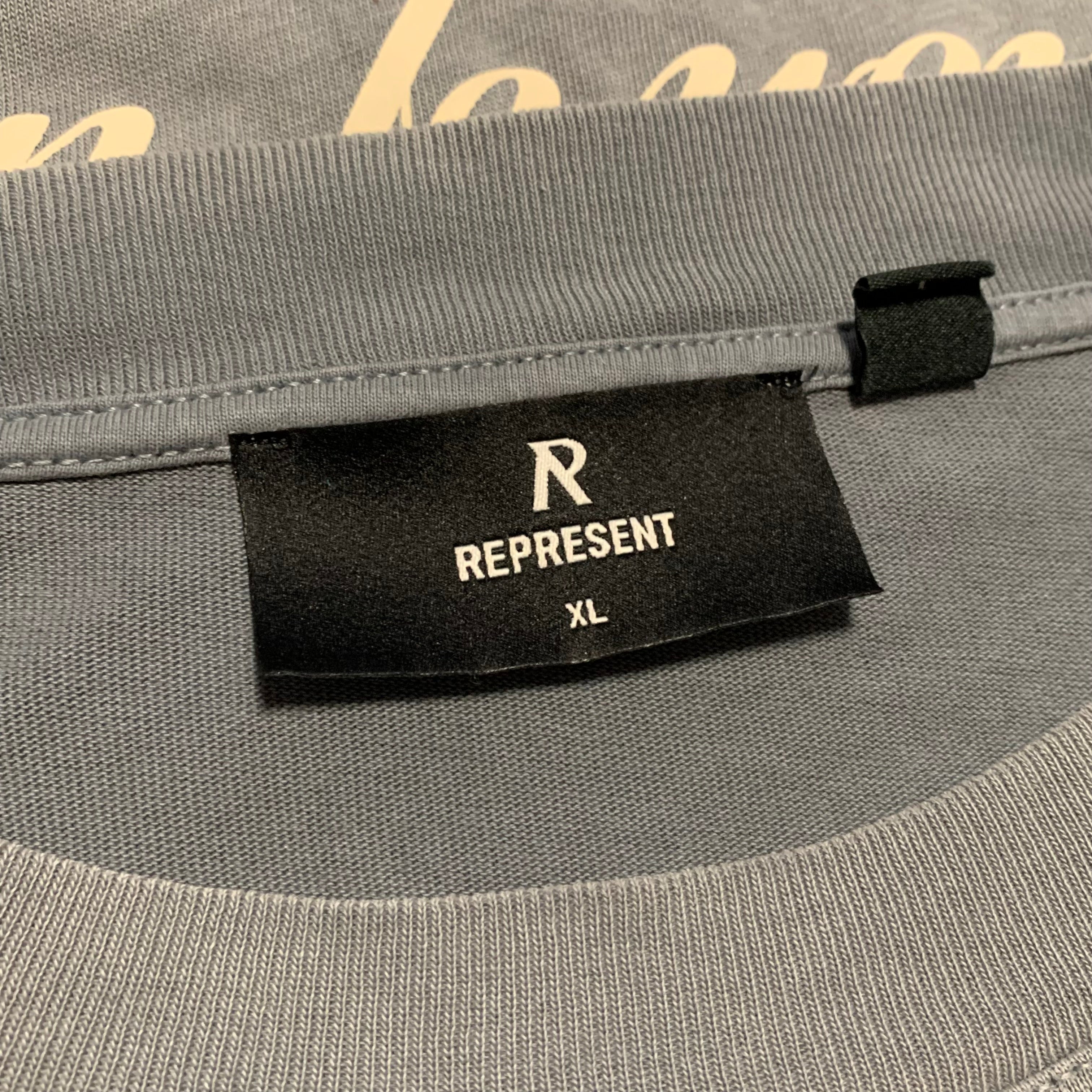 Represent XL Patron Of The Club Buttercream Powder Blue Tee