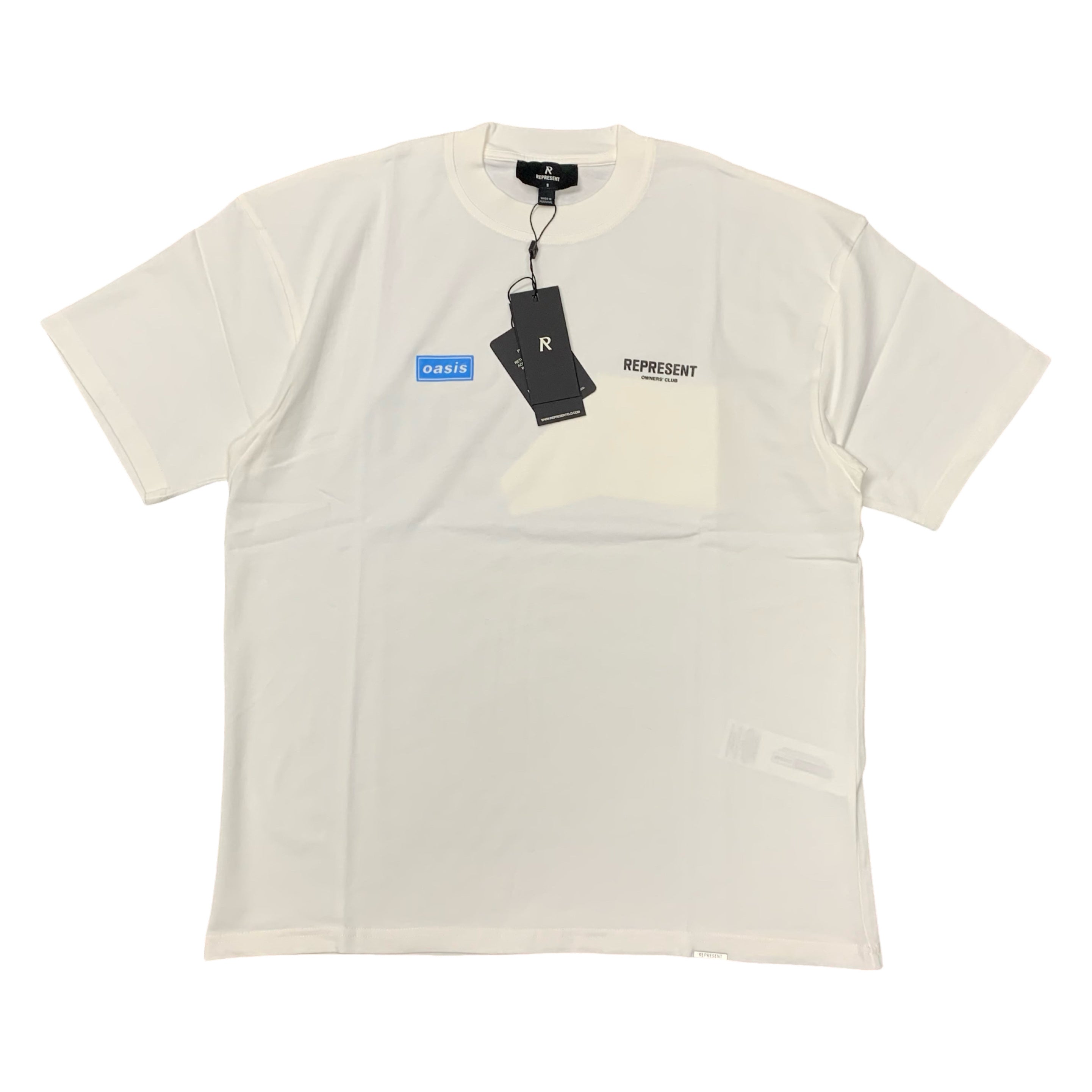 Represent Small Tee Oasis Owners Club Flat White T-Shirt