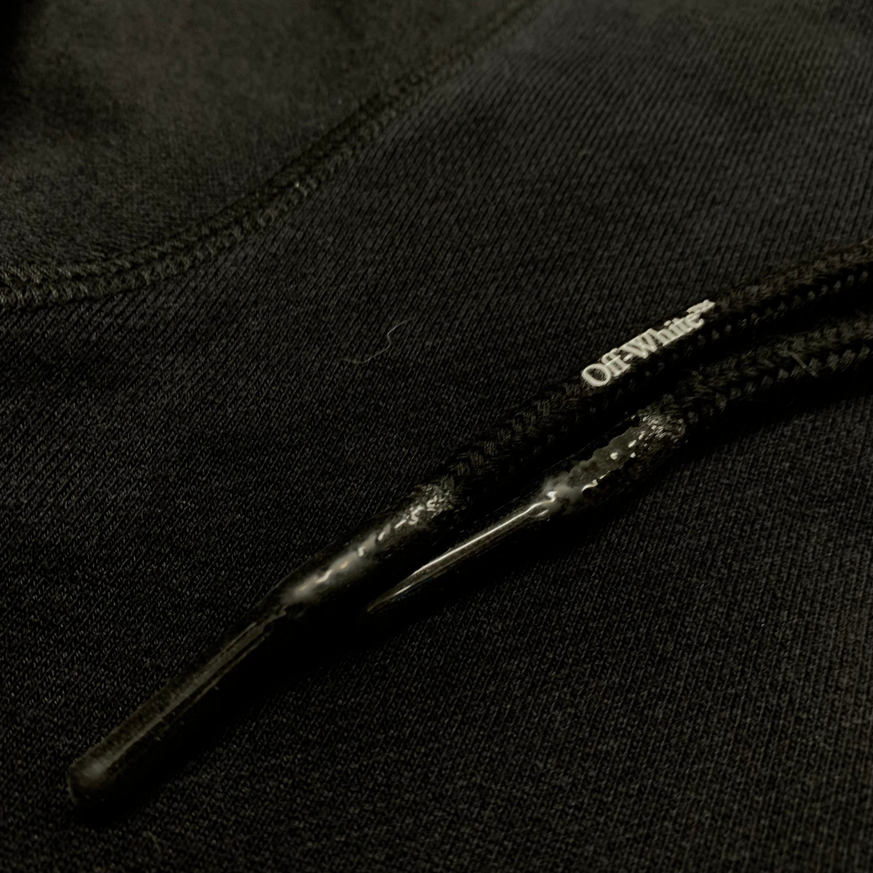 Off White Large Hoodie Adam Is Eve Arrows Black Hoodie Virgil Abloh