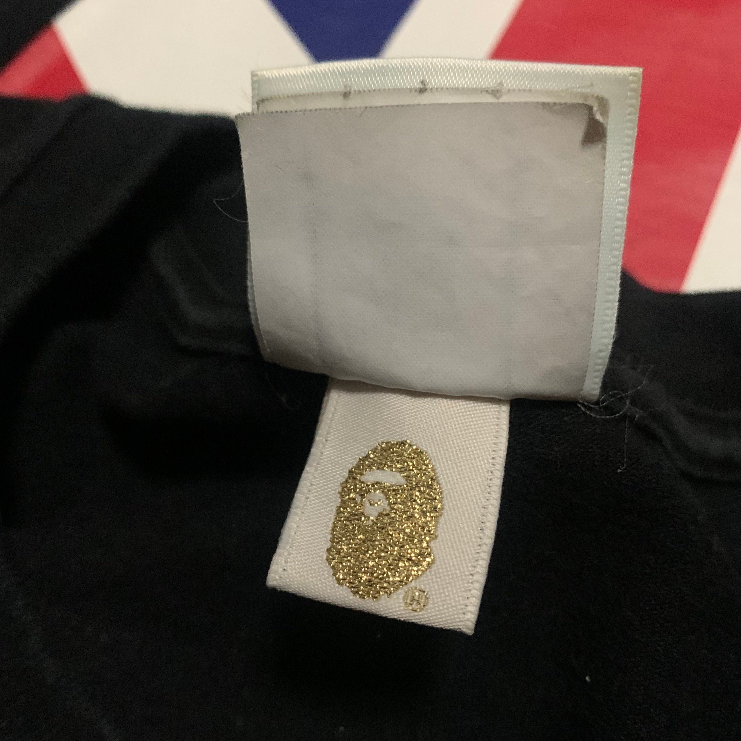 Bape Medium Big Ape Head UK London Store Black Tee