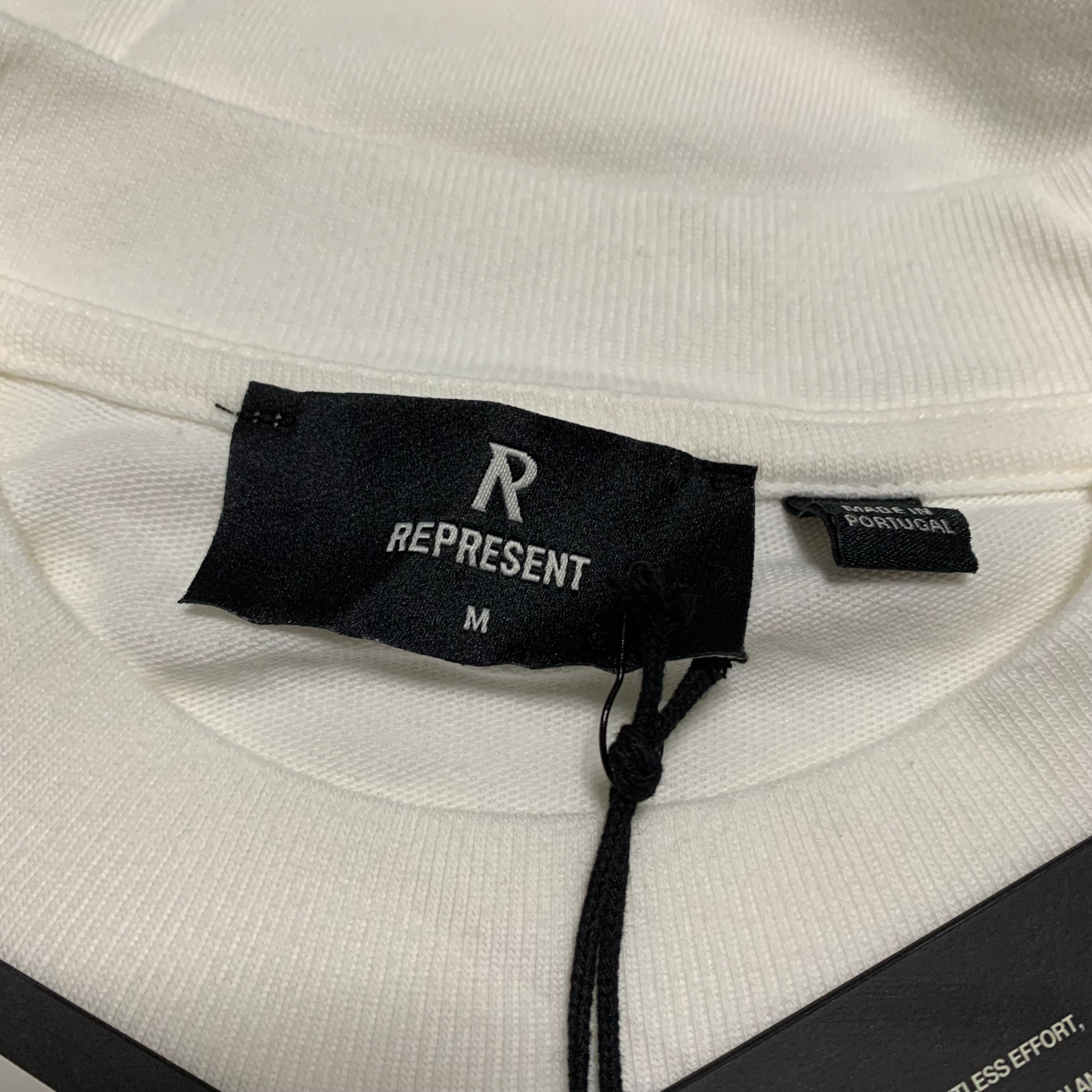 Represent Medium Double Distilled Flat White Tee