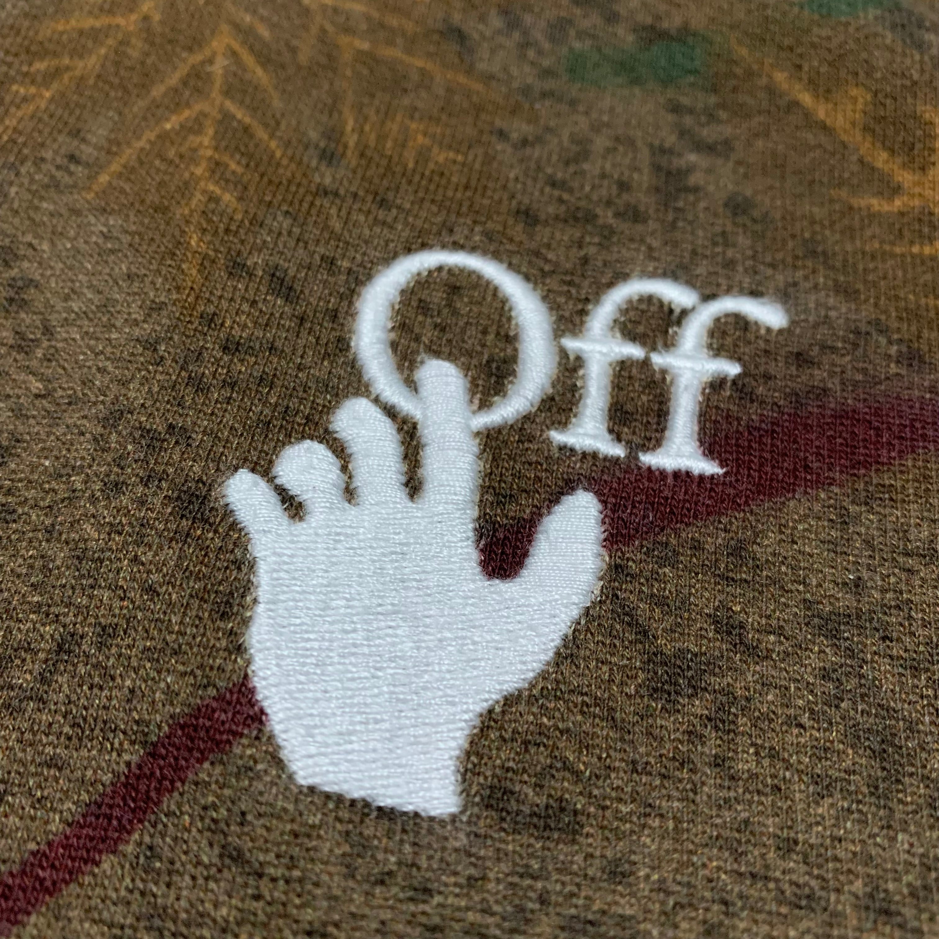 Off White Small Leaf Arrows Green Camo Hoodie Virgil Abloh
