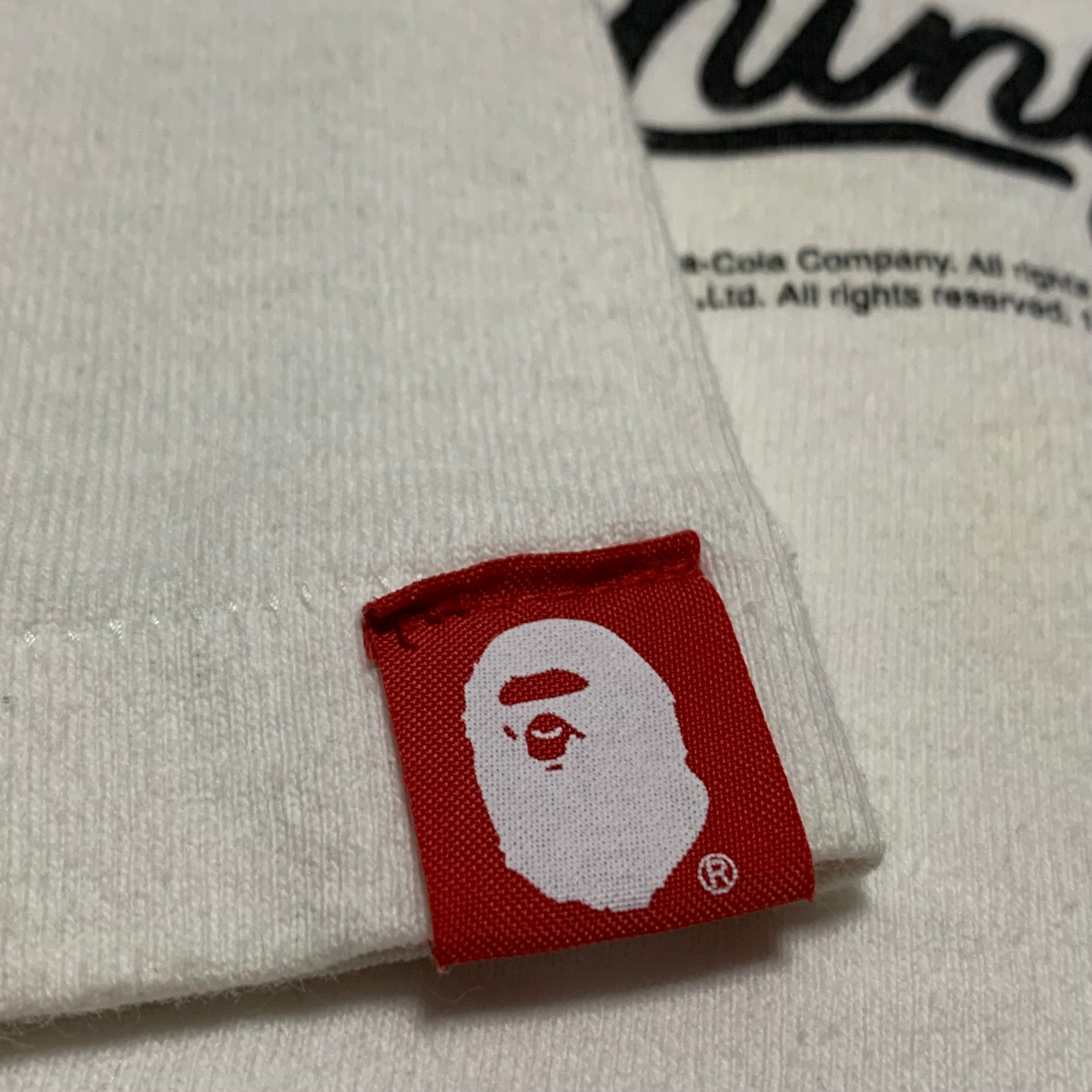Bape Medium Coca Cola Big Ape Head White Tee 2016