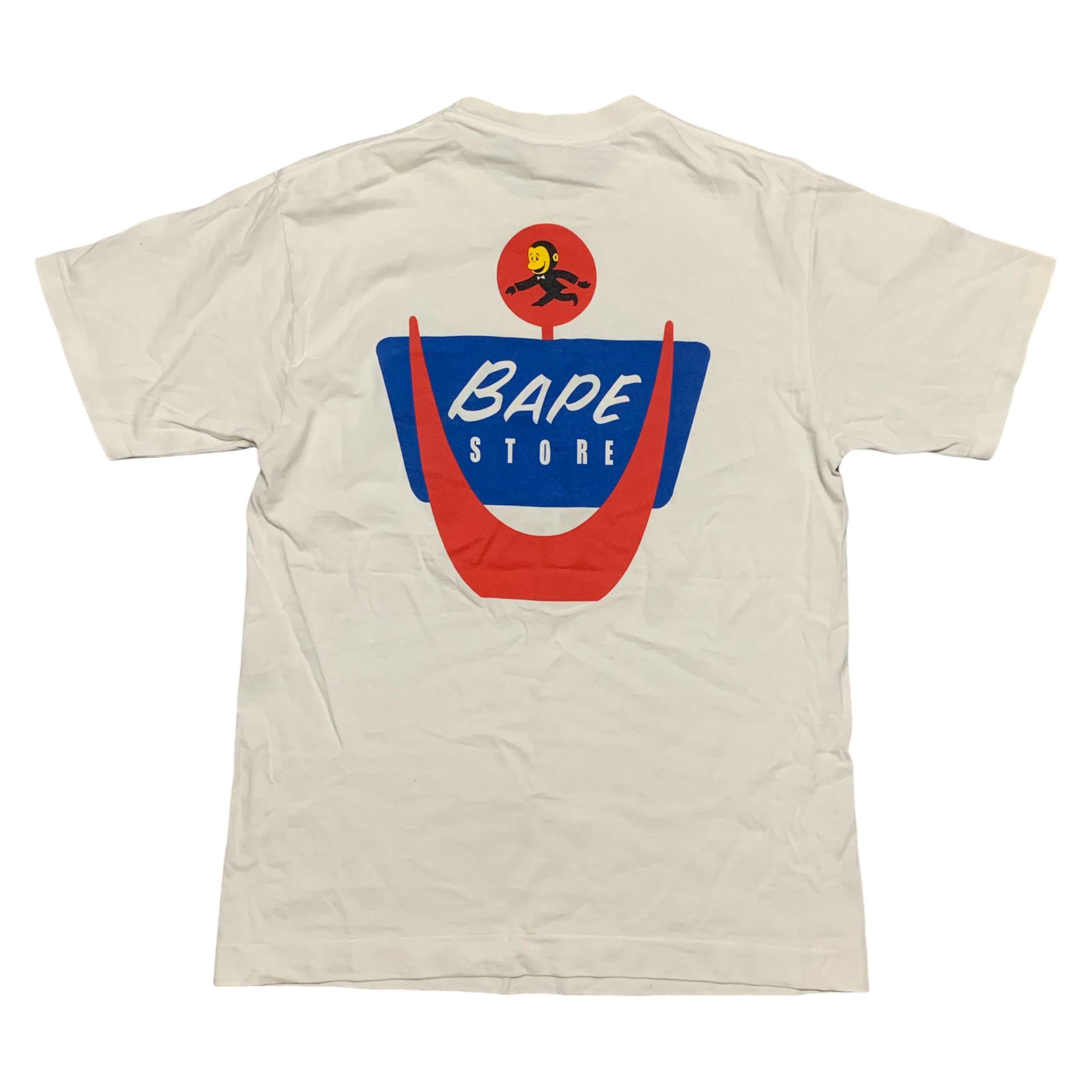 Bape Medium Graphic White Tee A Bathing Ape Lukewarm Water