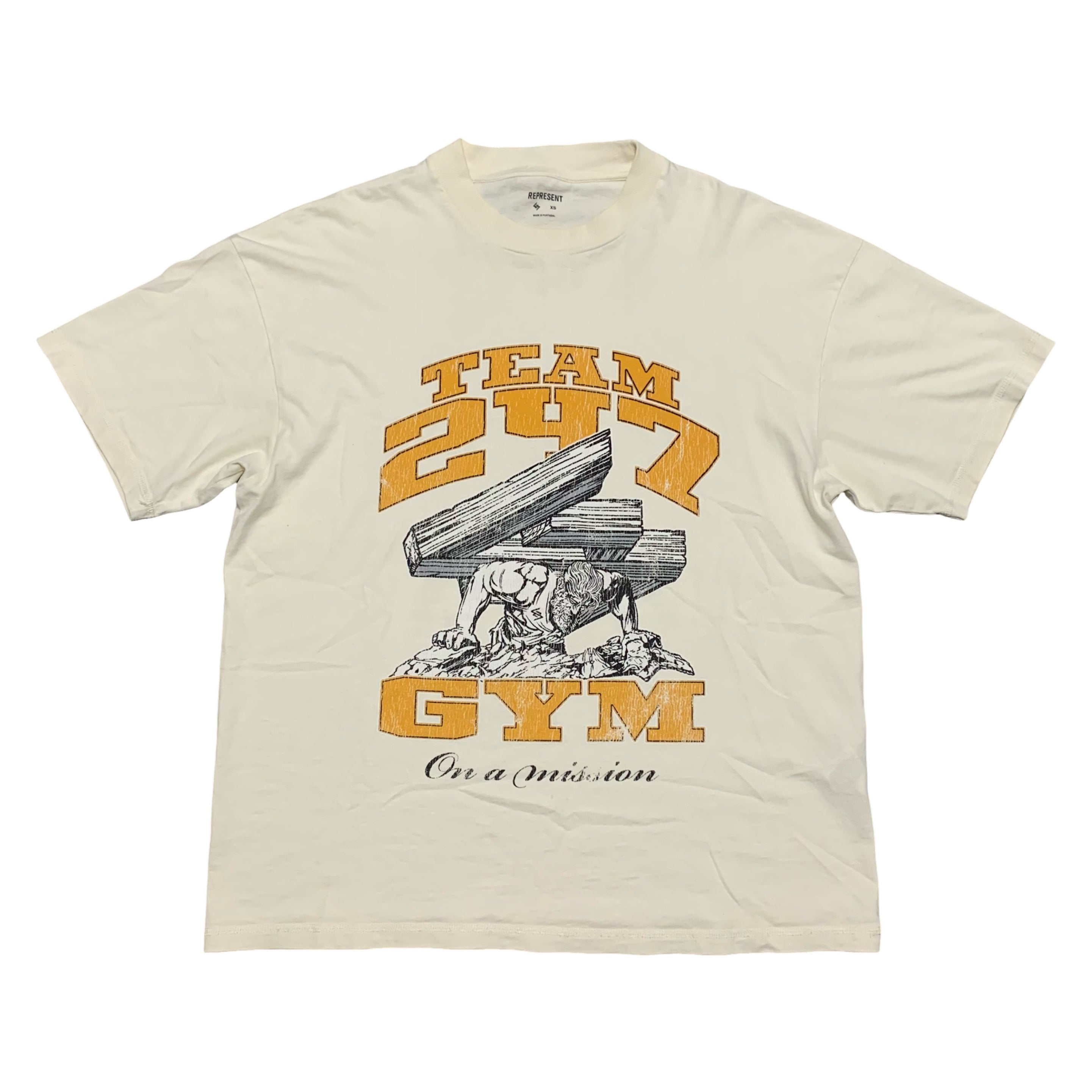 Represent XS Team 247 Shoulders Antique White Tee