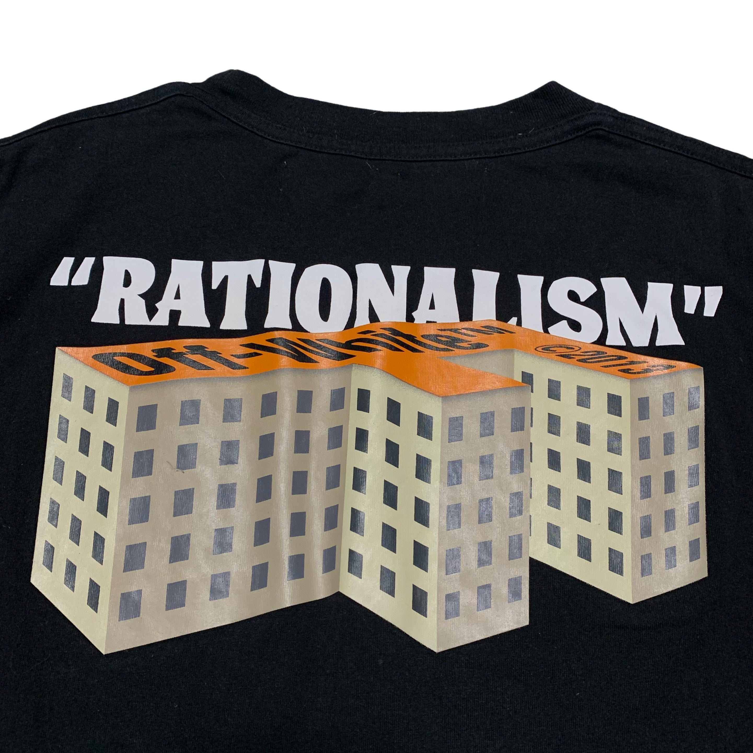 Off White Medium Rationalism Black Tee Virgil Abloh