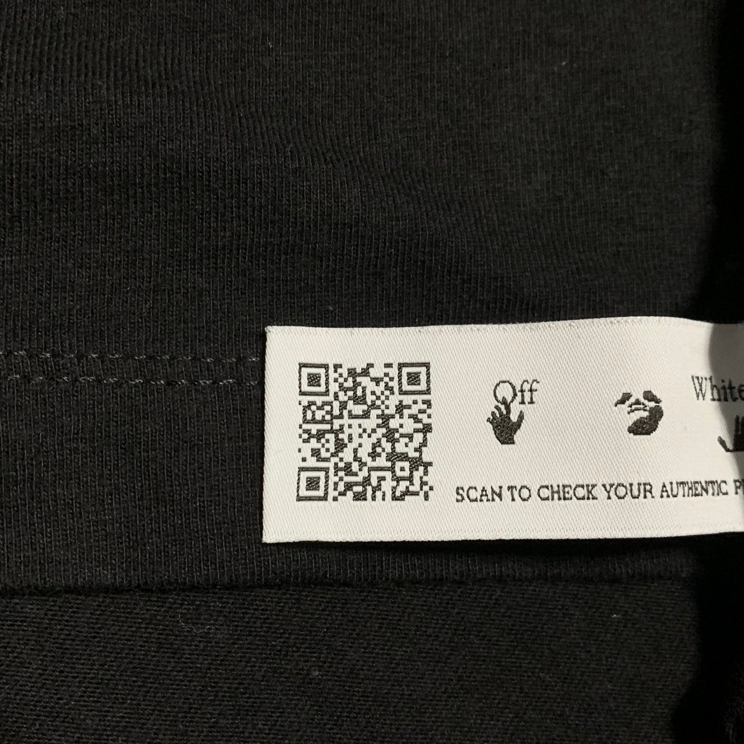 Off White XXL Arrow On Canvas Black Tee Virgil Abloh