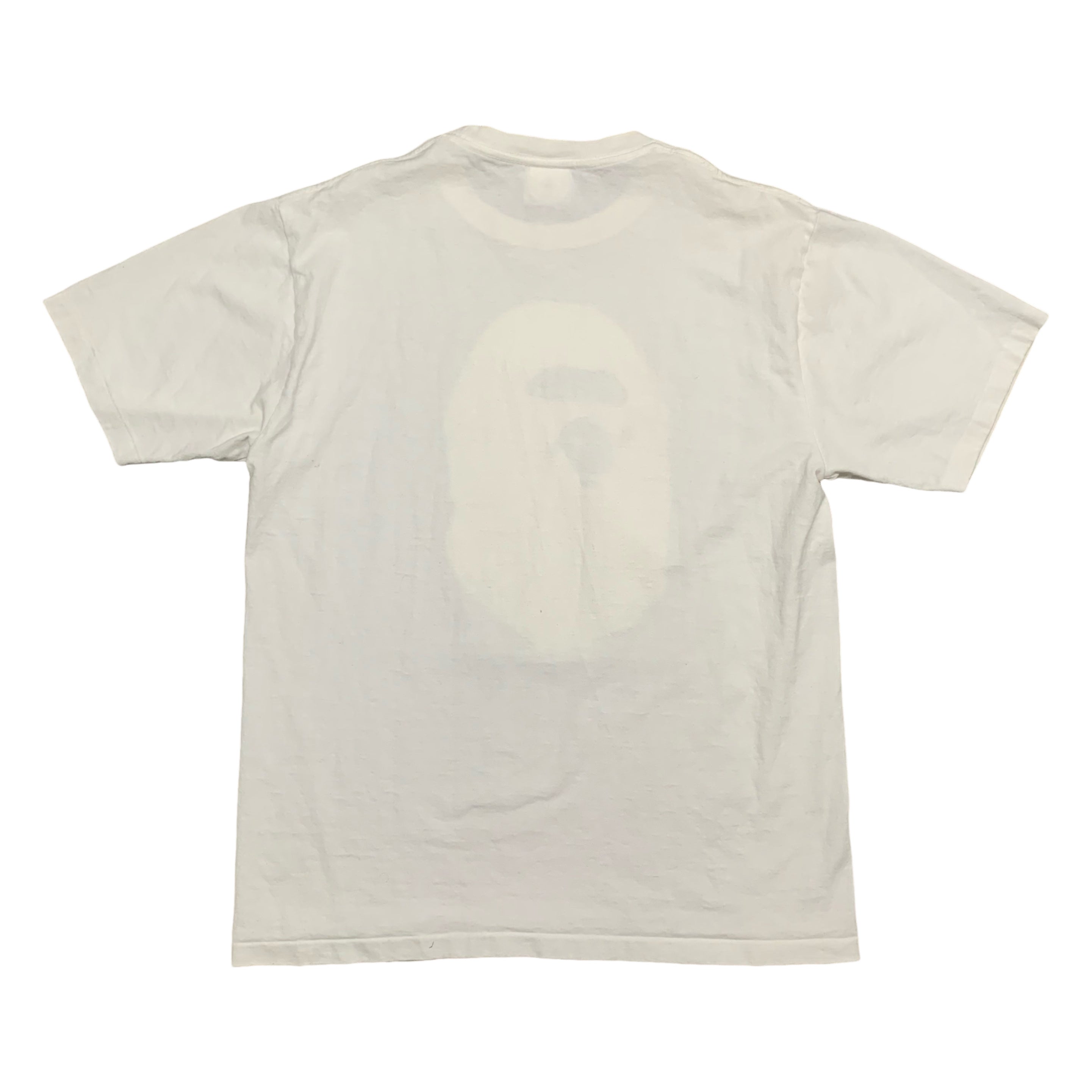 Bape Large By Bathing Ape Multi Logo White Tee