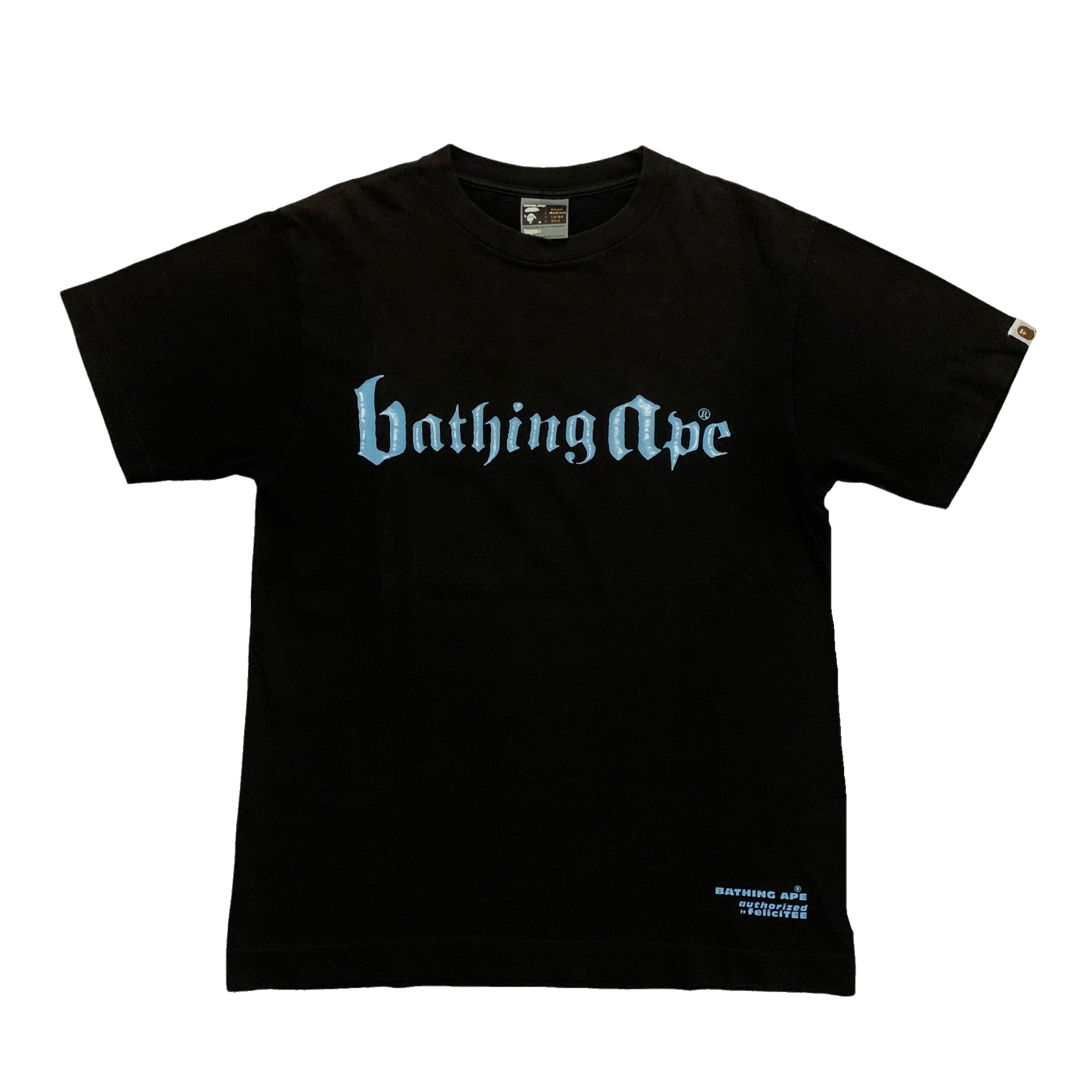 Bape Medium Bathing Ape Black Tee Vintage OG