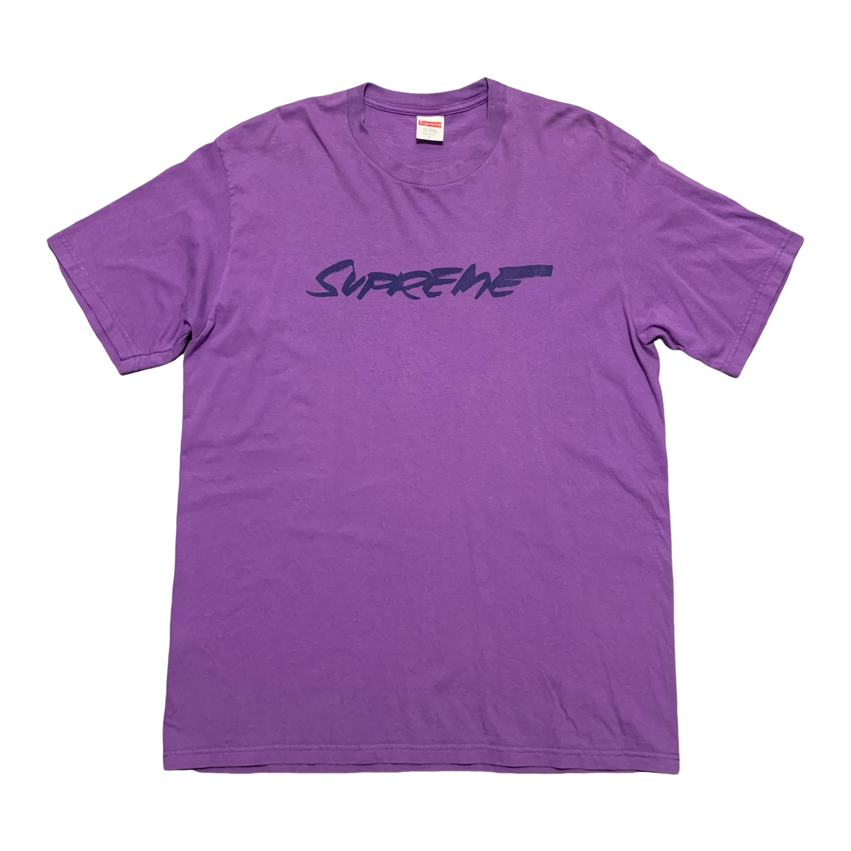 Supreme Large Futura Logo Purple Tee 2020