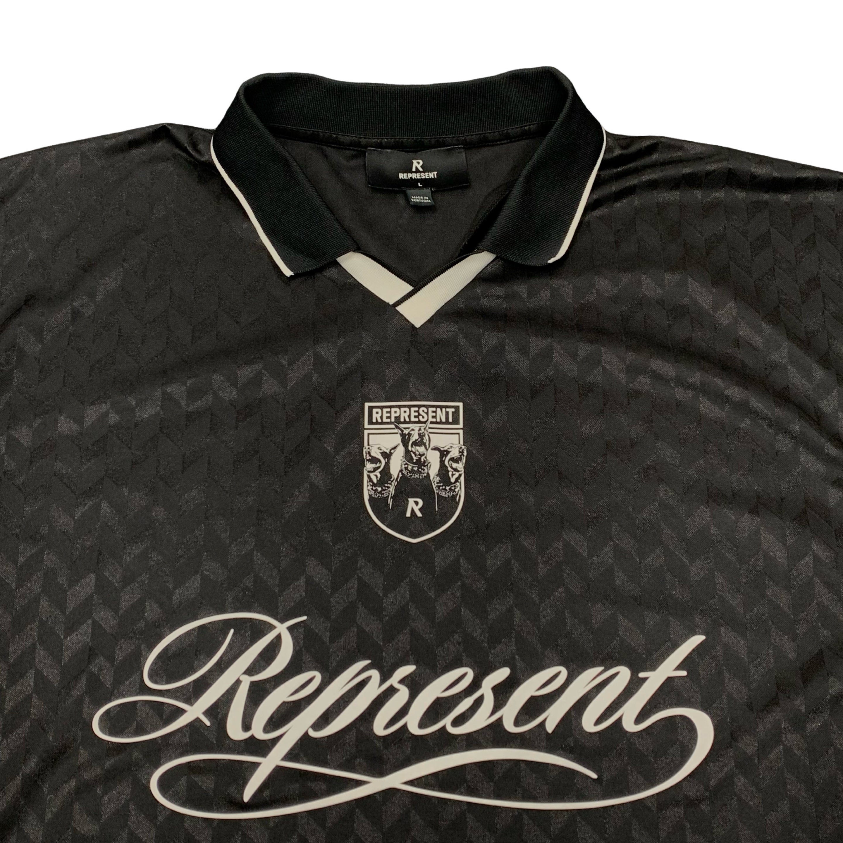 Represent Large Jersey Three Dogs Black Football Jersey Exclusive