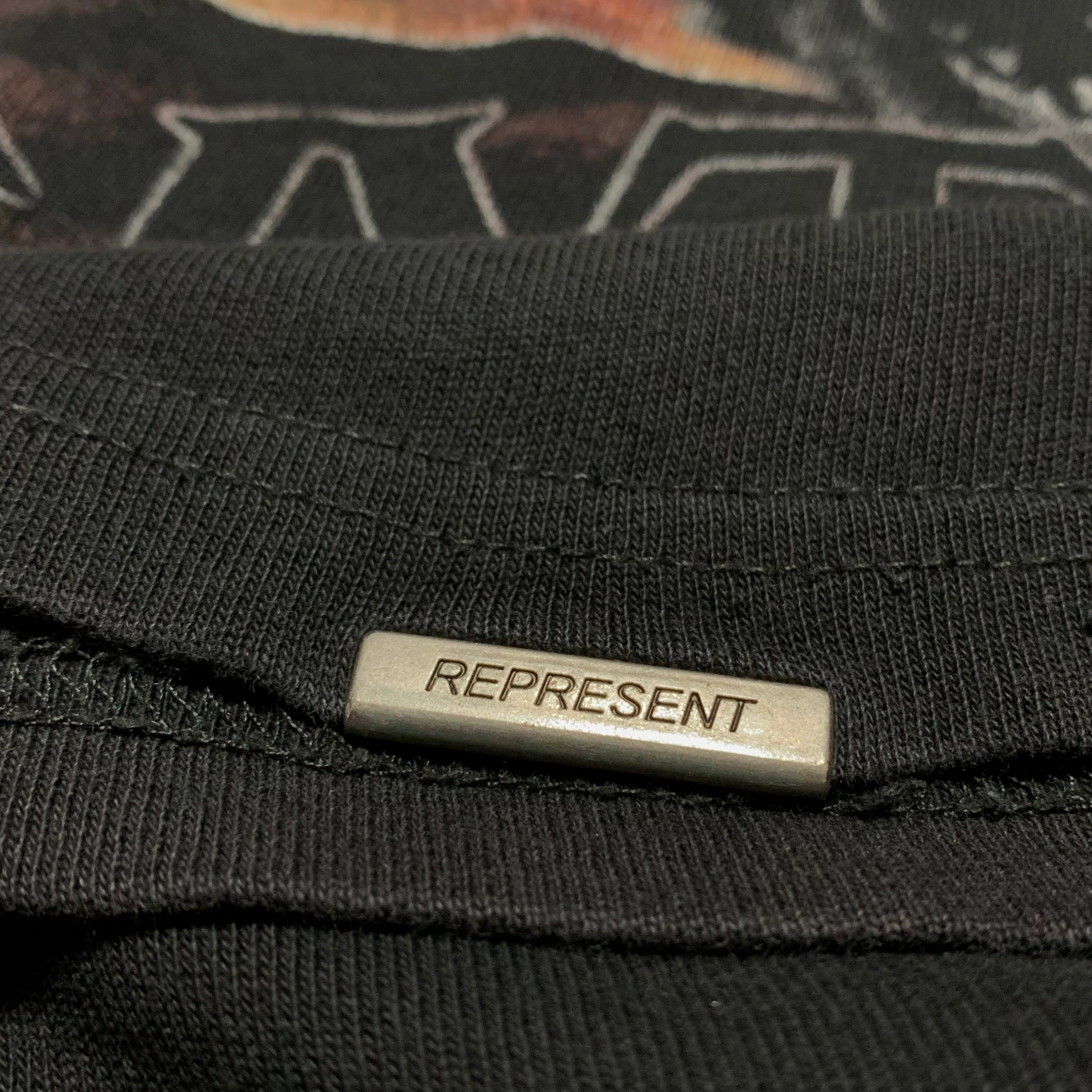 Represent Small The Heat Graphic Vintage Black Tee 2020