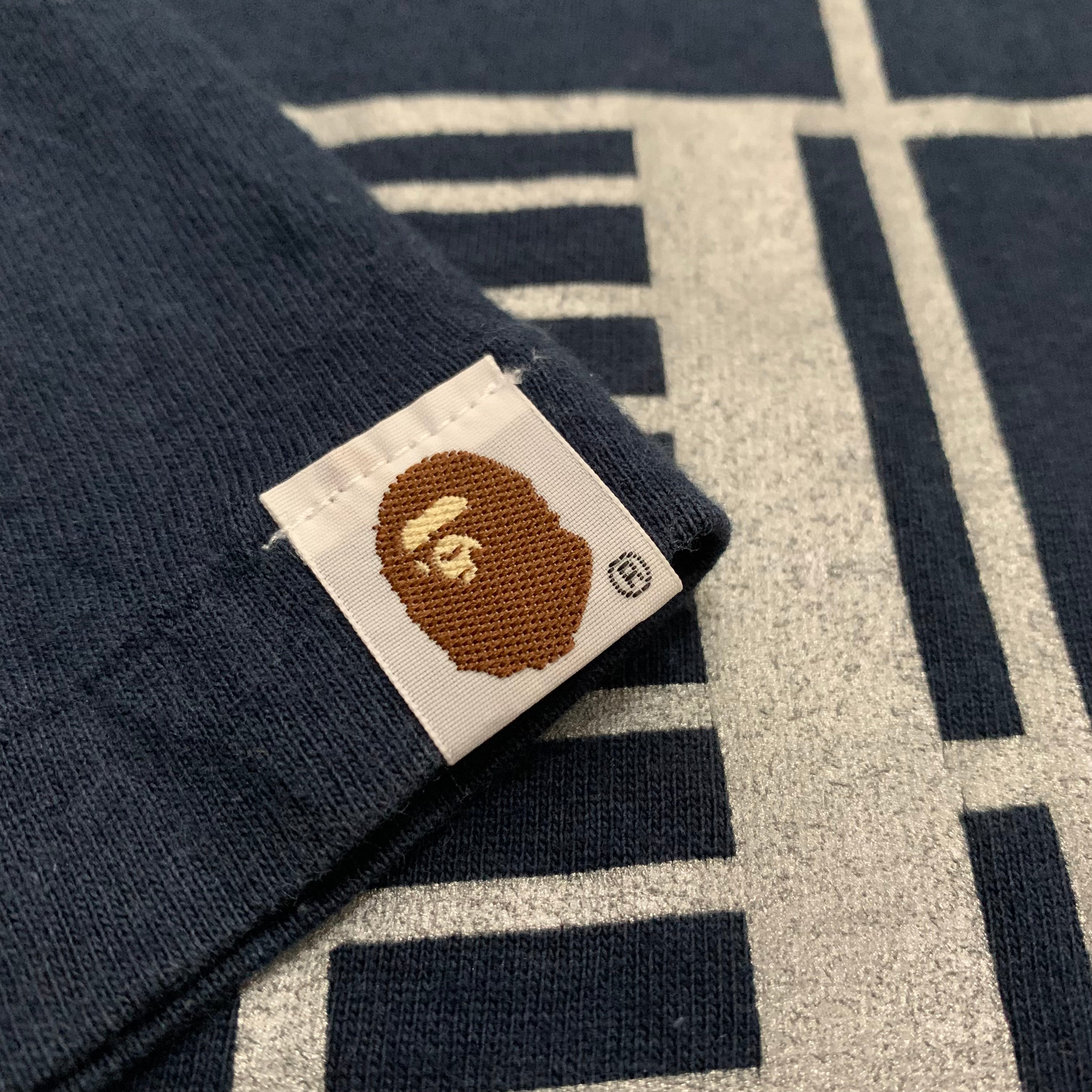 Bape Large Bitcoin B Navy Blue Tee A Bathing Ape